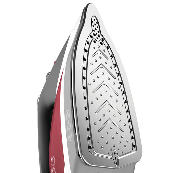 Black + Decker Vitessa Advanced Steam Iron with DualPosition Cord, Red